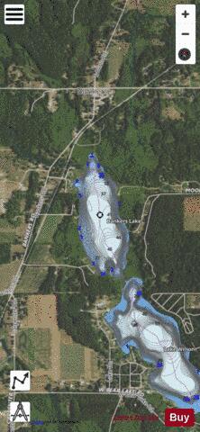 Bankers Lake depth contour Map - i-Boating App - Satellite