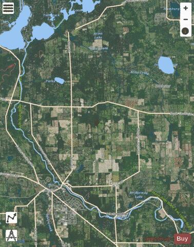 Base Lake ,Livingston depth contour Map - i-Boating App - Satellite