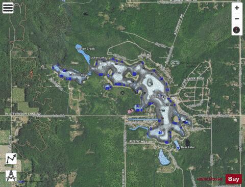 Littlefield Lake depth contour Map - i-Boating App - Satellite