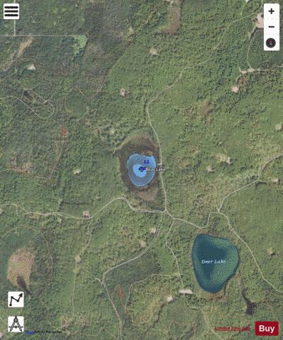 Bear Lake ,Alcona depth contour Map - i-Boating App - Satellite