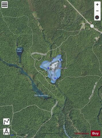 Carpenter Lake depth contour Map - i-Boating App - Satellite