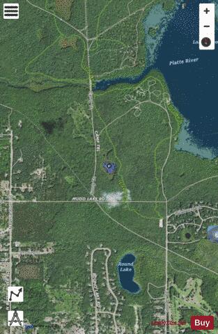 Christmas Tree Lake depth contour Map - i-Boating App - Satellite