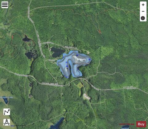 County Line Lake,  ,Ontonagon depth contour Map - i-Boating App - Satellite