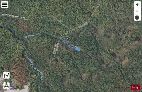 Fiborn Pond ,Mackinac depth contour Map - i-Boating App - Satellite