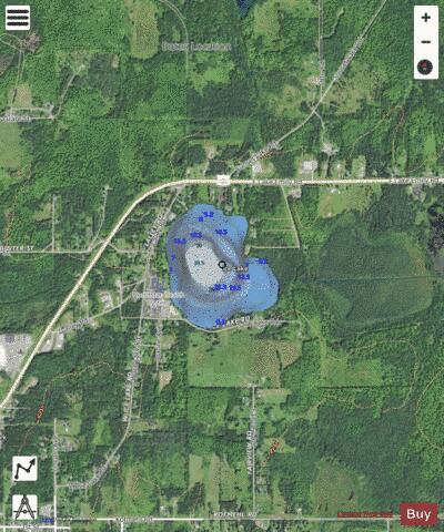 Ice Lake ,Iron depth contour Map - i-Boating App - Satellite