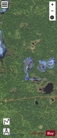 West John Lake, Alger depth contour Map - i-Boating App - Satellite