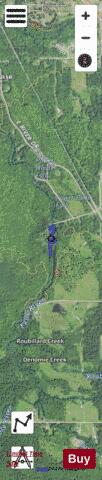 Falls River Pond depth contour Map - i-Boating App - Satellite