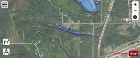 Lant Lake depth contour Map - i-Boating App - Satellite