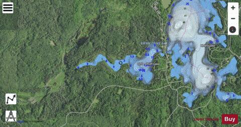 Little Chief Lake ,Marquette depth contour Map - i-Boating App - Satellite