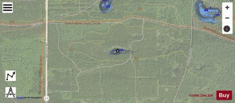 Lost Lake Chippewa depth contour Map - i-Boating App - Satellite