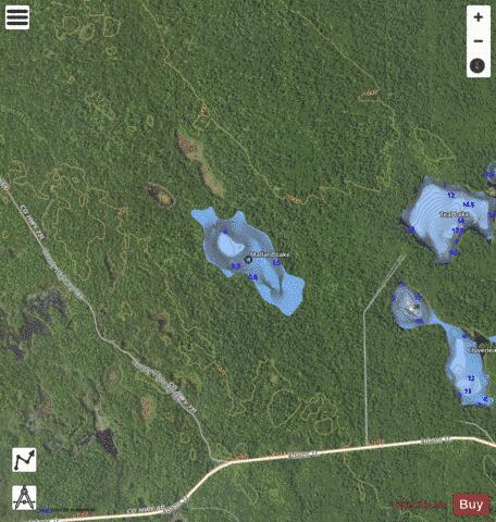Mallard Lake Alger depth contour Map - i-Boating App - Satellite