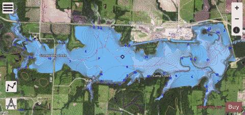 Montrose Lake depth contour Map - i-Boating App - Satellite