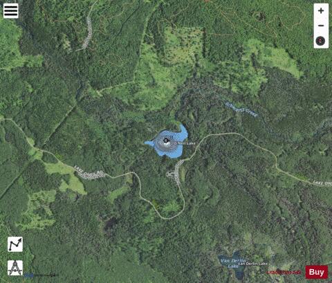 O Neil Lake depth contour Map - i-Boating App - Satellite