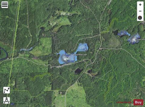Porterfield Lake depth contour Map - i-Boating App - Satellite