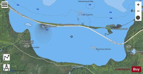 Roxbury Pond  No. 2 depth contour Map - i-Boating App - Satellite