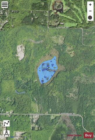 Spring Pond depth contour Map - i-Boating App - Satellite