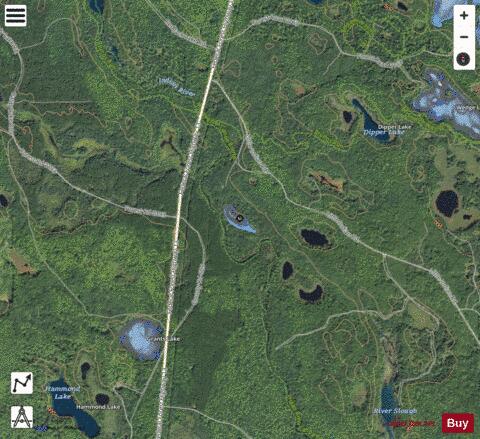 Timijon Lake depth contour Map - i-Boating App - Satellite