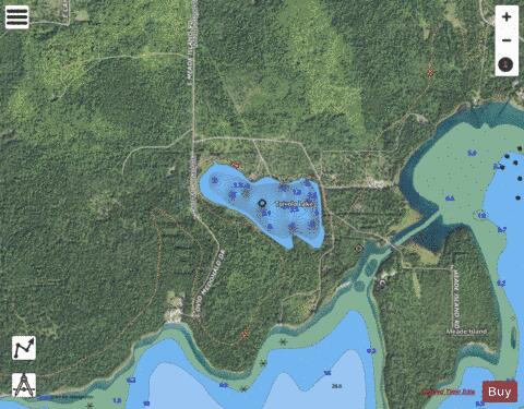 Toivola Lake depth contour Map - i-Boating App - Satellite