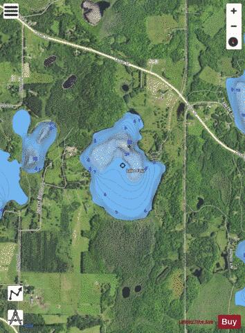 Lake Four depth contour Map - i-Boating App - Satellite