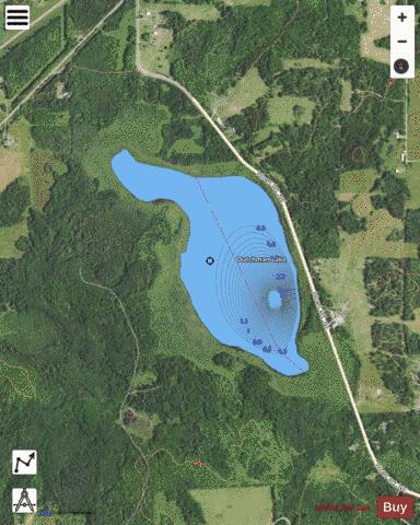 Dutchman Lake depth contour Map - i-Boating App - Satellite