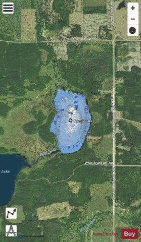 Tenmile Lake depth contour Map - i-Boating App - Satellite