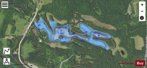 Funkley Lake depth contour Map - i-Boating App - Satellite