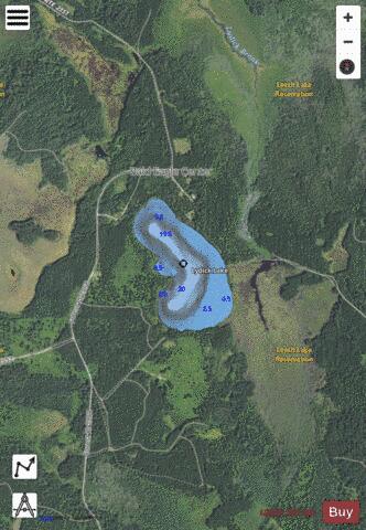 Lydick Lake depth contour Map - i-Boating App - Satellite