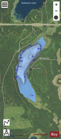 Mallard Lake depth contour Map - i-Boating App - Satellite