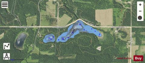 Long Lake + depth contour Map - i-Boating App - Satellite
