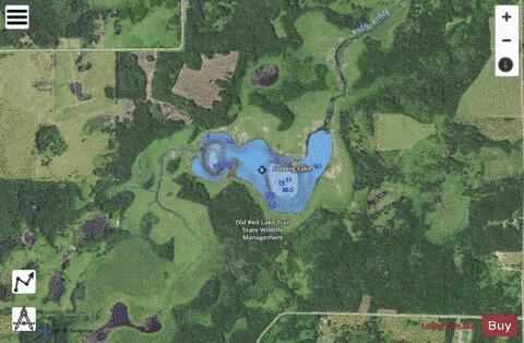 Solberg Lake depth contour Map - i-Boating App - Satellite
