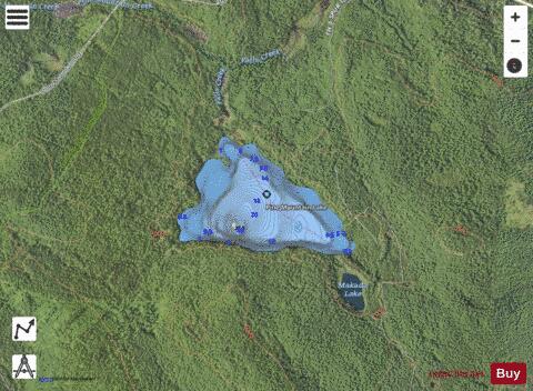 Pine Mountain Lake depth contour Map - i-Boating App - Satellite