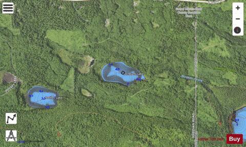 Pendant Lake depth contour Map - i-Boating App - Satellite