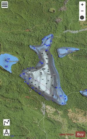 Kemo Lake depth contour Map - i-Boating App - Satellite