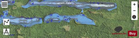 Carl Lake depth contour Map - i-Boating App - Satellite
