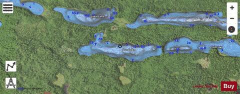 Lux Lake depth contour Map - i-Boating App - Satellite