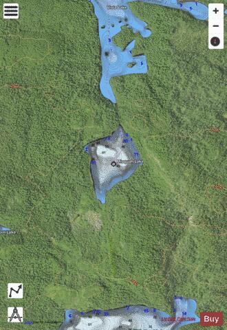 Misquah Lake depth contour Map - i-Boating App - Satellite