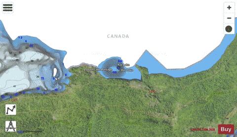 Rat Lake depth contour Map - i-Boating App - Satellite