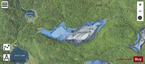 Dunn Lake depth contour Map - i-Boating App - Satellite