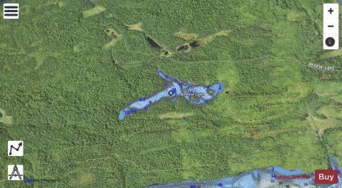 Bedew Lake depth contour Map - i-Boating App - Satellite