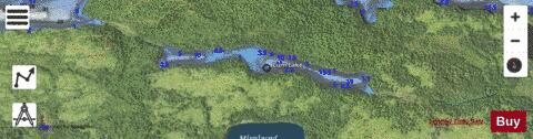 Lum Lake depth contour Map - i-Boating App - Satellite
