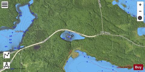 Jock Mock Lake depth contour Map - i-Boating App - Satellite