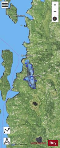 Tenor Lake depth contour Map - i-Boating App - Satellite