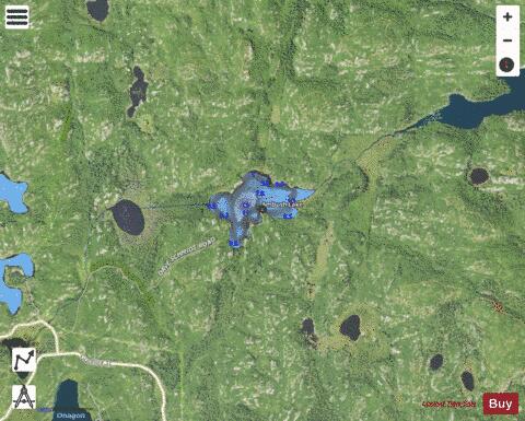 Ambush Lake depth contour Map - i-Boating App - Satellite