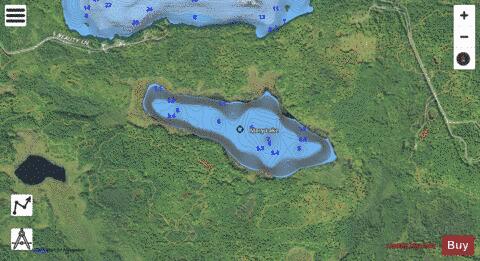 Mary Lake depth contour Map - i-Boating App - Satellite