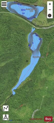 Cross River Lake depth contour Map - i-Boating App - Satellite