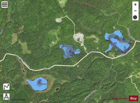 Katydid Lake depth contour Map - i-Boating App - Satellite