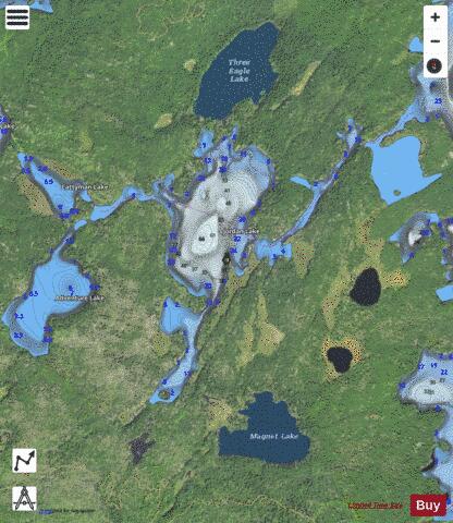Jordan Lake depth contour Map - i-Boating App - Satellite