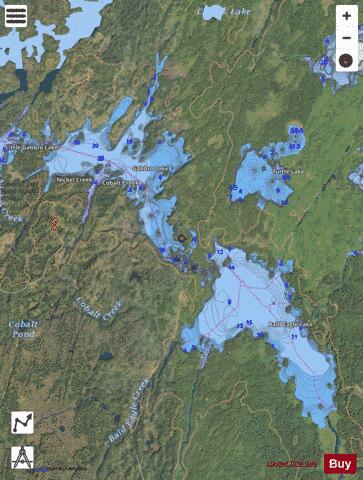 Bald Eagle Lake depth contour Map - i-Boating App - Satellite