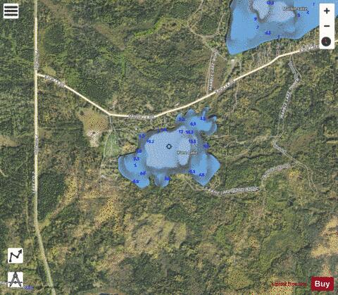 Kane Lake depth contour Map - i-Boating App - Satellite