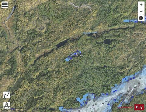 Dan Lake depth contour Map - i-Boating App - Satellite